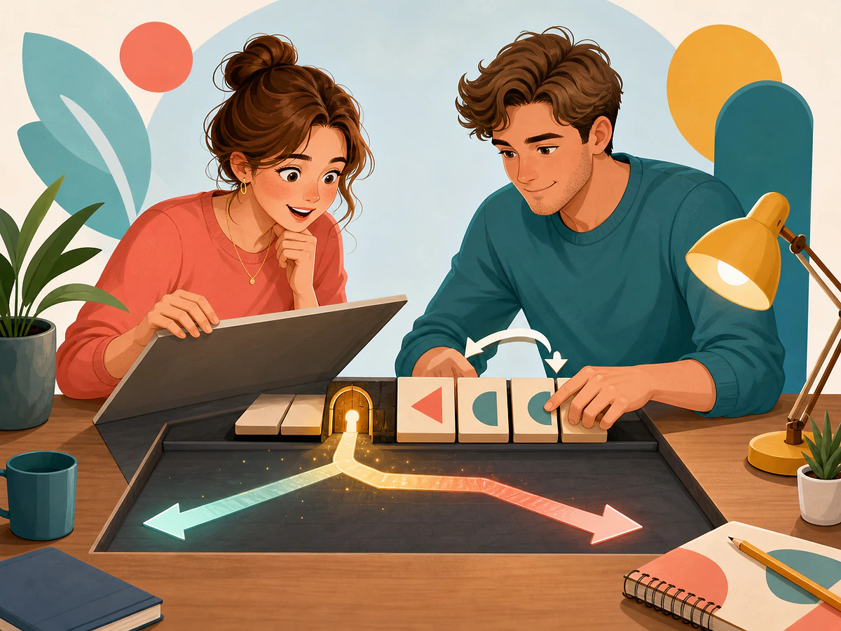 Playful illustration for RT3: The Hidden "if" (Had I known...), an English by Algorithm lesson