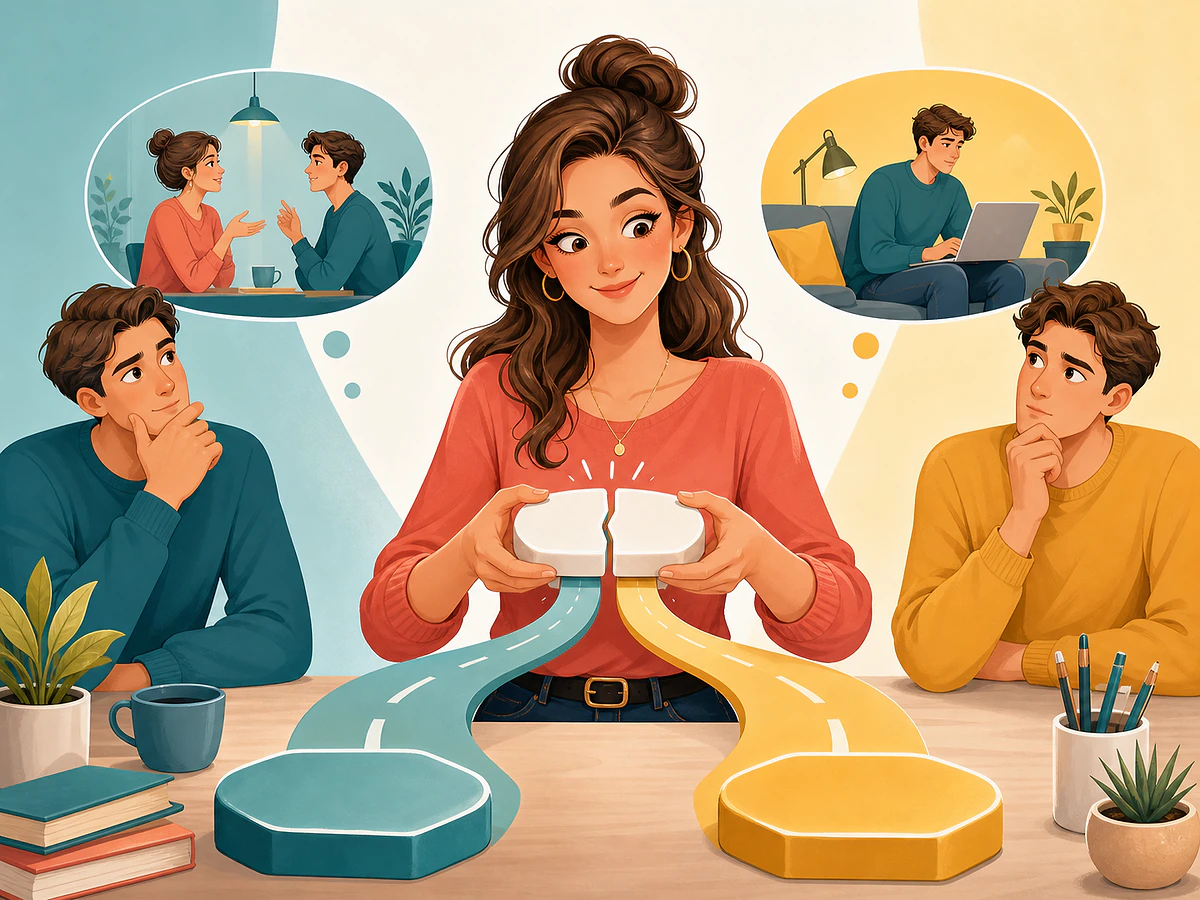 Playful illustration for The Word "to" Has Two Completely Different Jobs, an English by Algorithm lesson