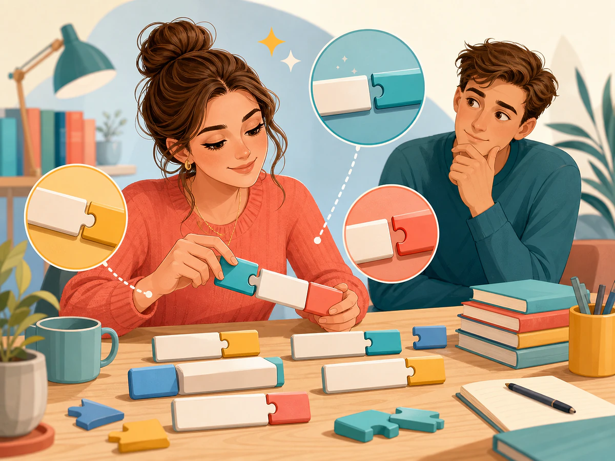 Playful illustration for Reading Unknown Words: The Magic of Word Endings, an English by Algorithm lesson